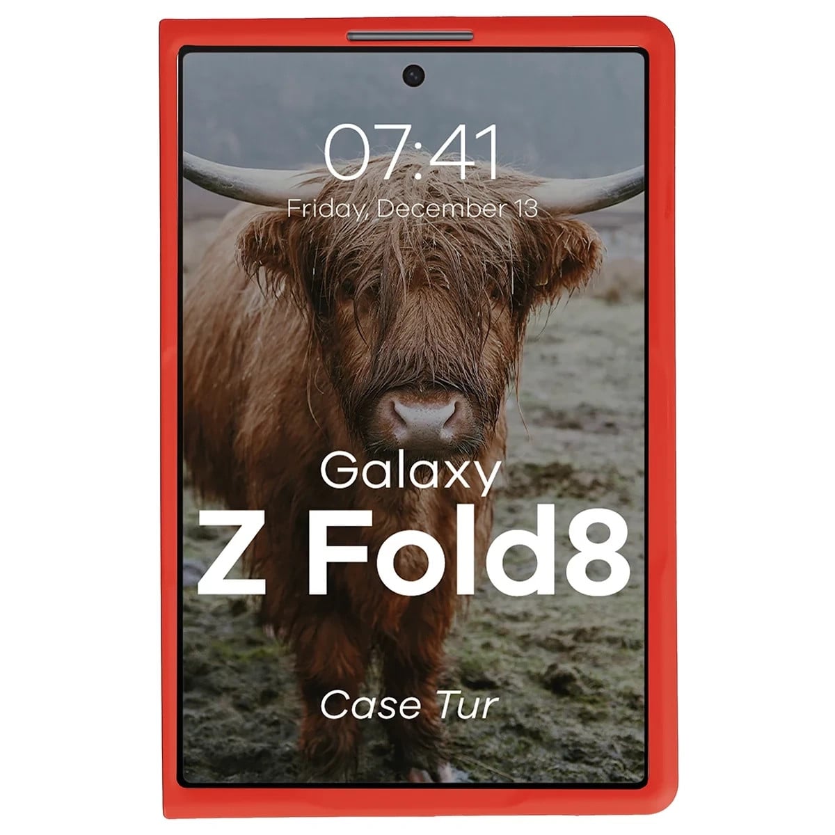 Samsung-Z-Fold8-umbris-Bizon-Case-Tur-plastikust-punane-4 Samsung Z Fold8 umbris Bizon Case Tur plastikust punane 4