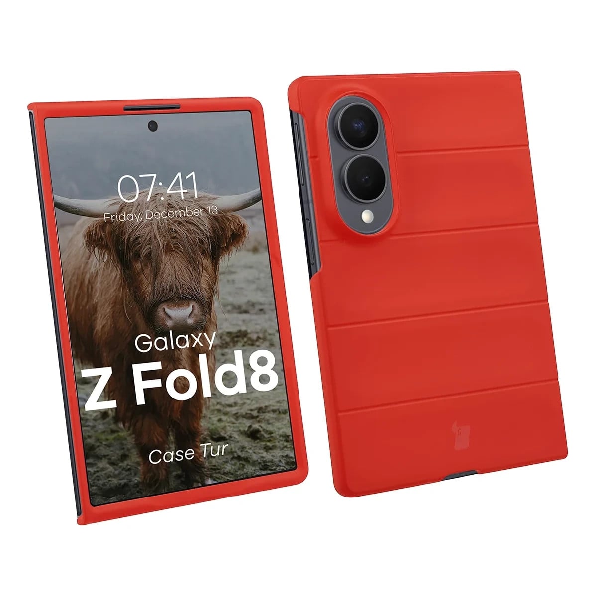 Samsung-Z-Fold8-umbris-Bizon-Case-Tur-plastikust-punane Samsung Z Fold8 umbris Bizon Case Tur plastikust punane