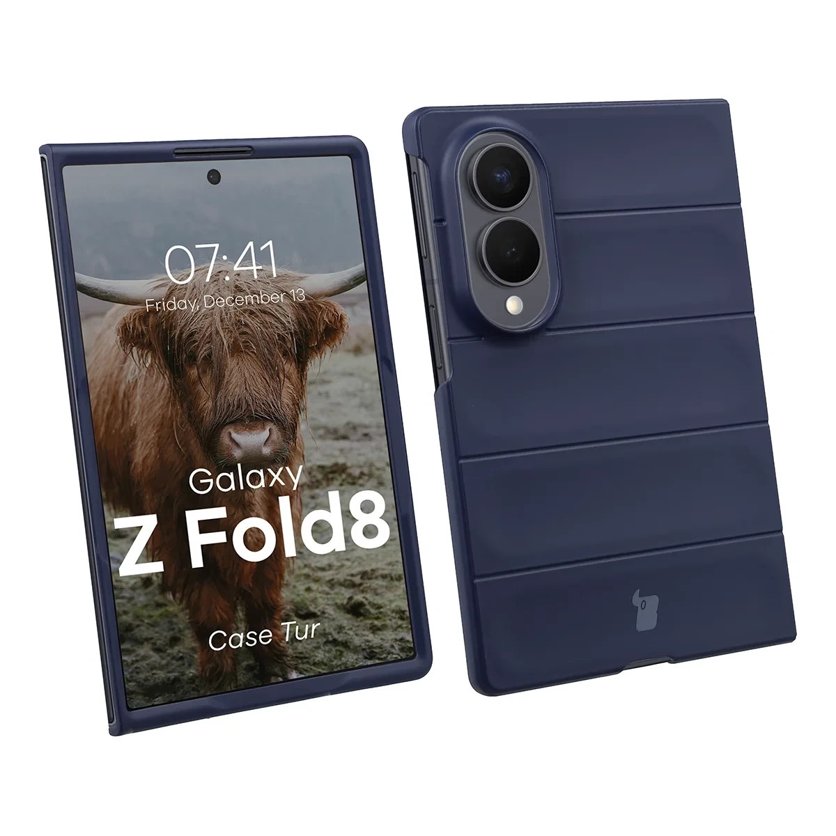 Samsung-Z-Fold8-umbris-Bizon-Case-Tur-plastikust-tumesinine Samsung Z Fold8 umbris Bizon Case Tur plastikust tumesinine