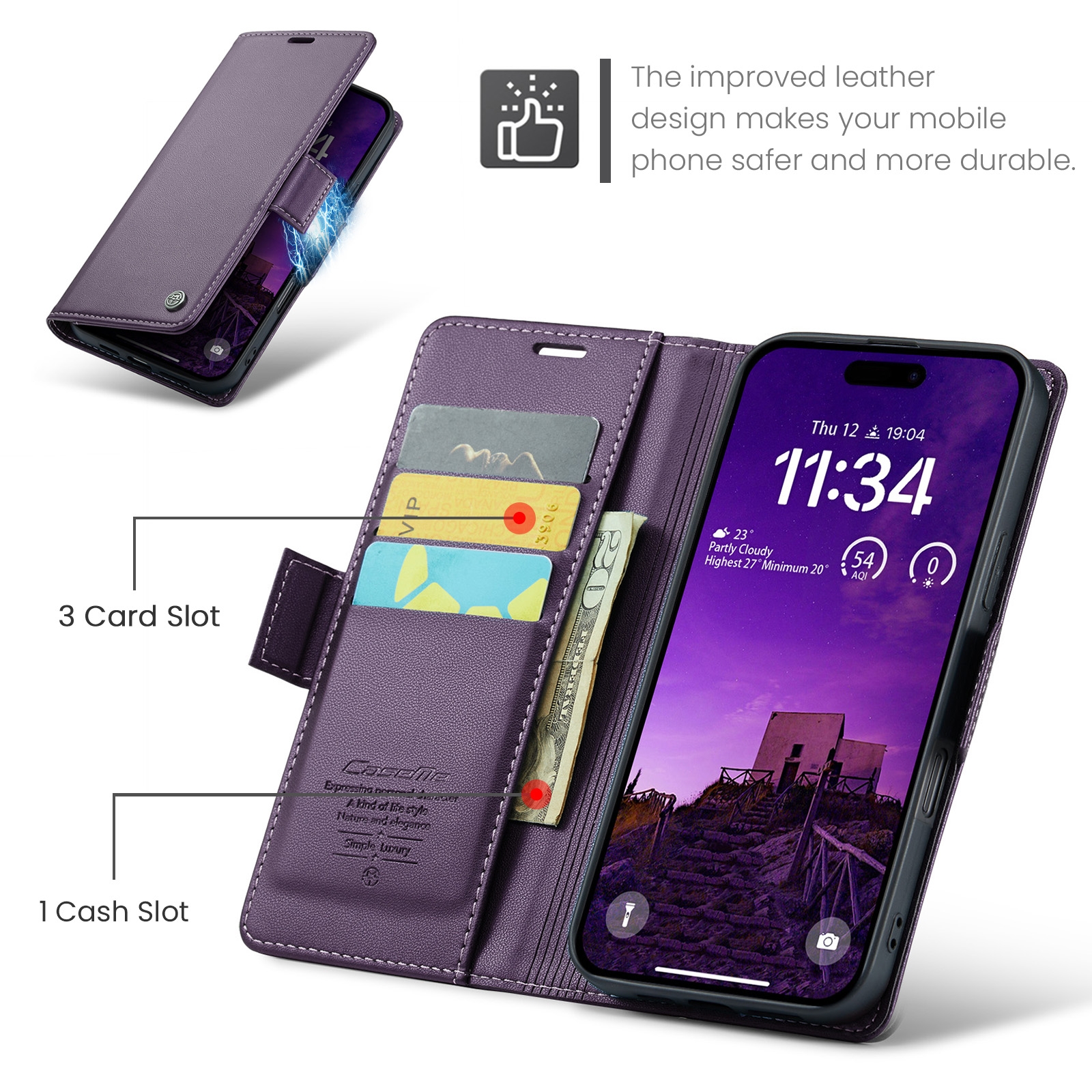 iPhone-16-PRO-MAX-raamatkaaned-kunstnahast-RFID-kaartide-kaitsega-Lilla-1 iPhone 16 PRO MAX raamatkaaned kunstnahast RFID kaartide kaitsega Lilla 1