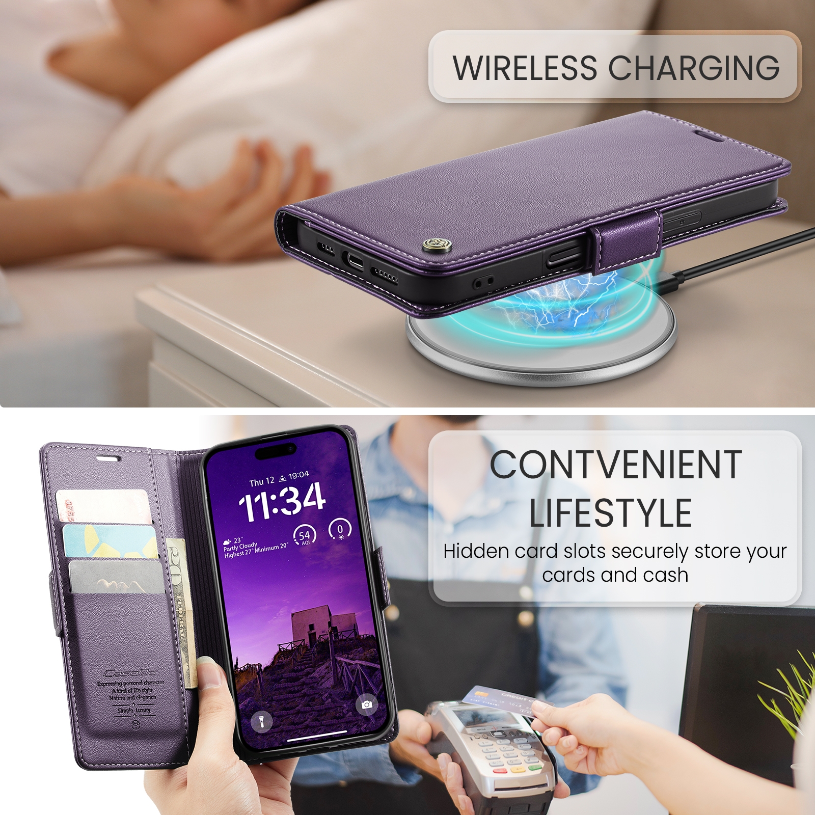 iPhone-16-PRO-MAX-raamatkaaned-kunstnahast-RFID-kaartide-kaitsega-Lilla-6 iPhone 16 PRO MAX raamatkaaned kunstnahast RFID kaartide kaitsega Lilla 6
