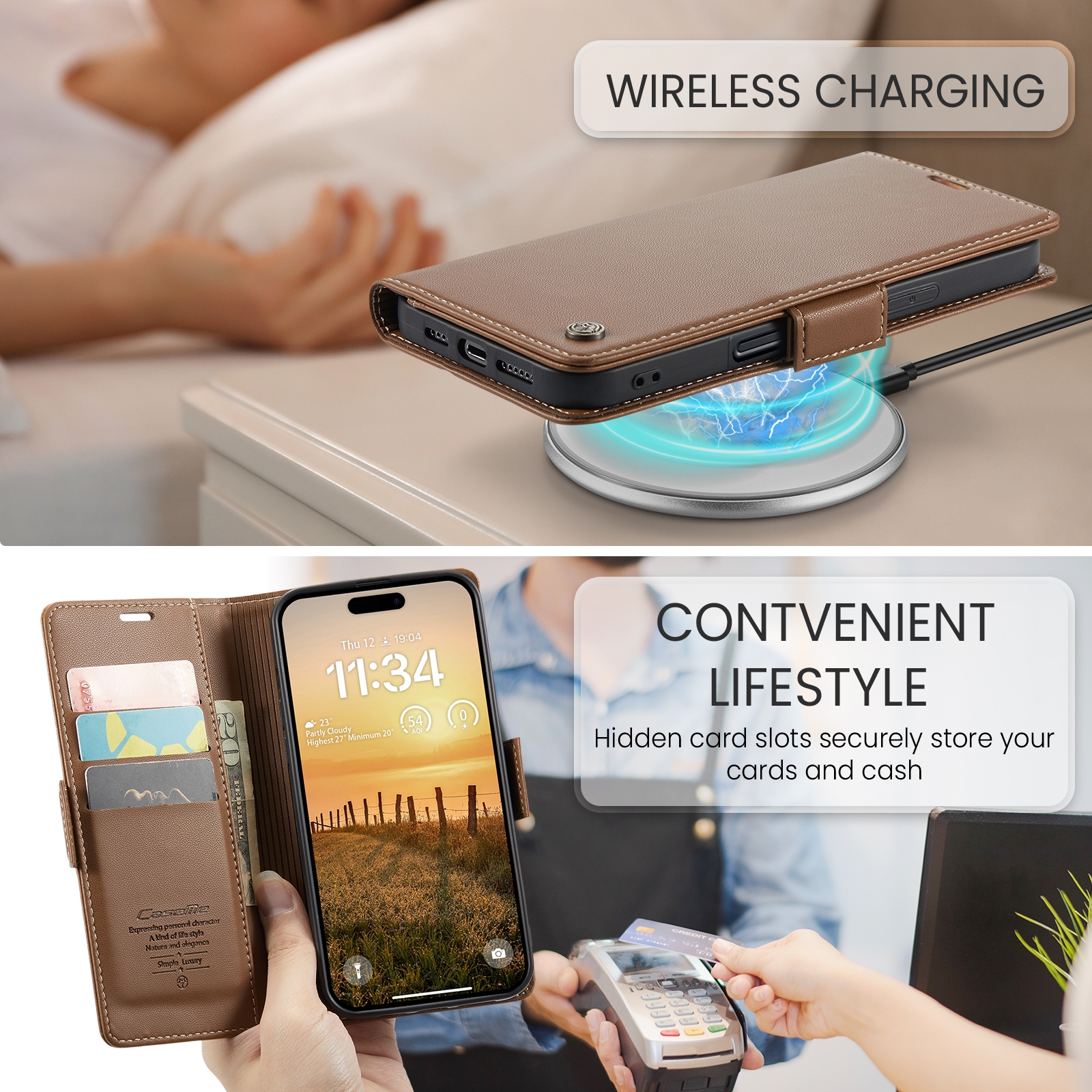 iPhone-16-PRO-MAX-raamatkaaned-kunstnahast-RFID-kaartide-kaitsega-Pruun-6 iPhone 16 PRO MAX raamatkaaned kunstnahast RFID kaartide kaitsega Pruun 6