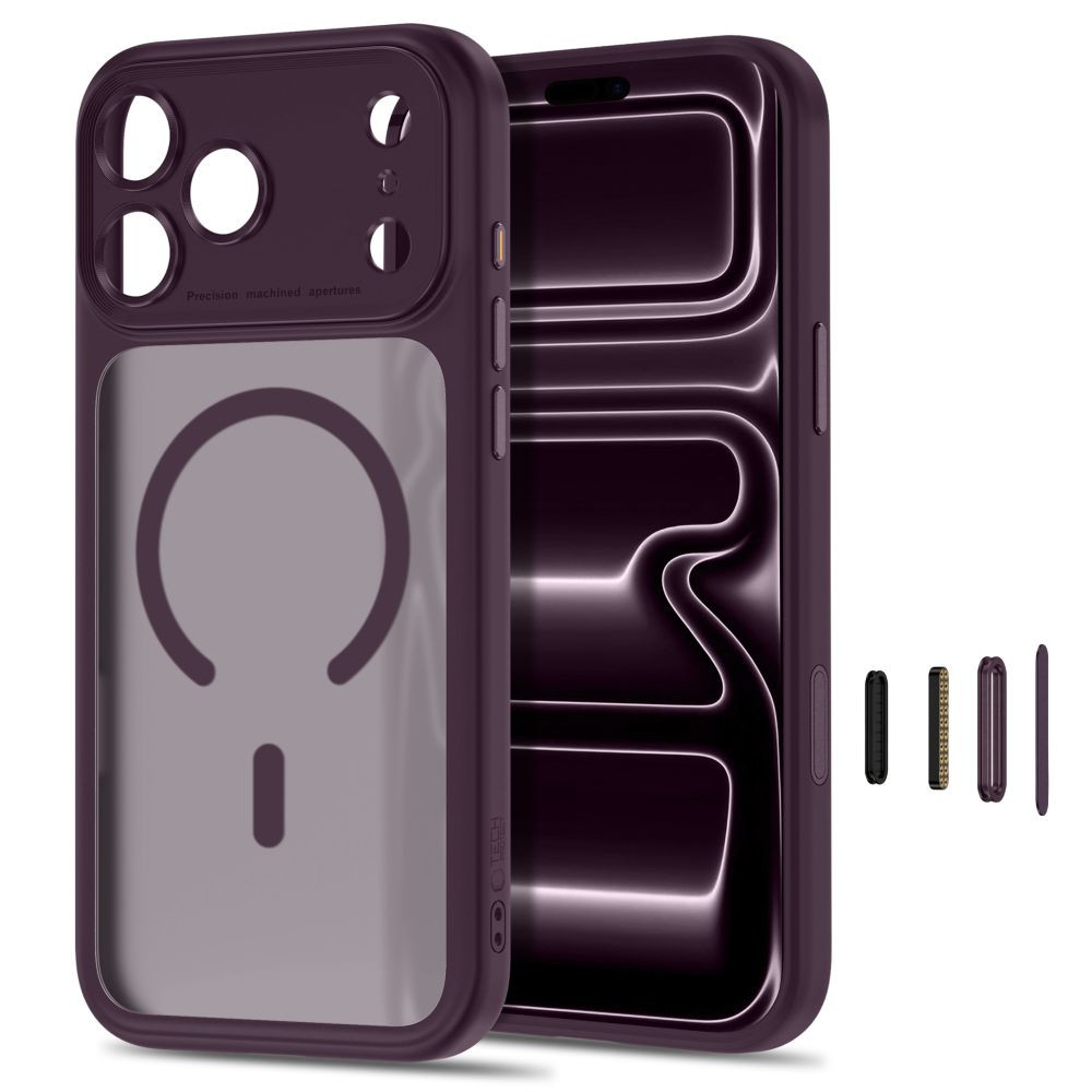 iPhone-18-PRO-MAX-17-PRO-MAX-umbris-MagPeak-MagSafe-CC-silikoonist-servadega-ja-plastikust-tagusega-matt-tumekirsipunane-1 iPhone 18 PRO MAX 17 PRO MAX umbris MagPeak MagSafe CC silikoonist servadega ja plastikust tagusega matt tumekirsipunane 1