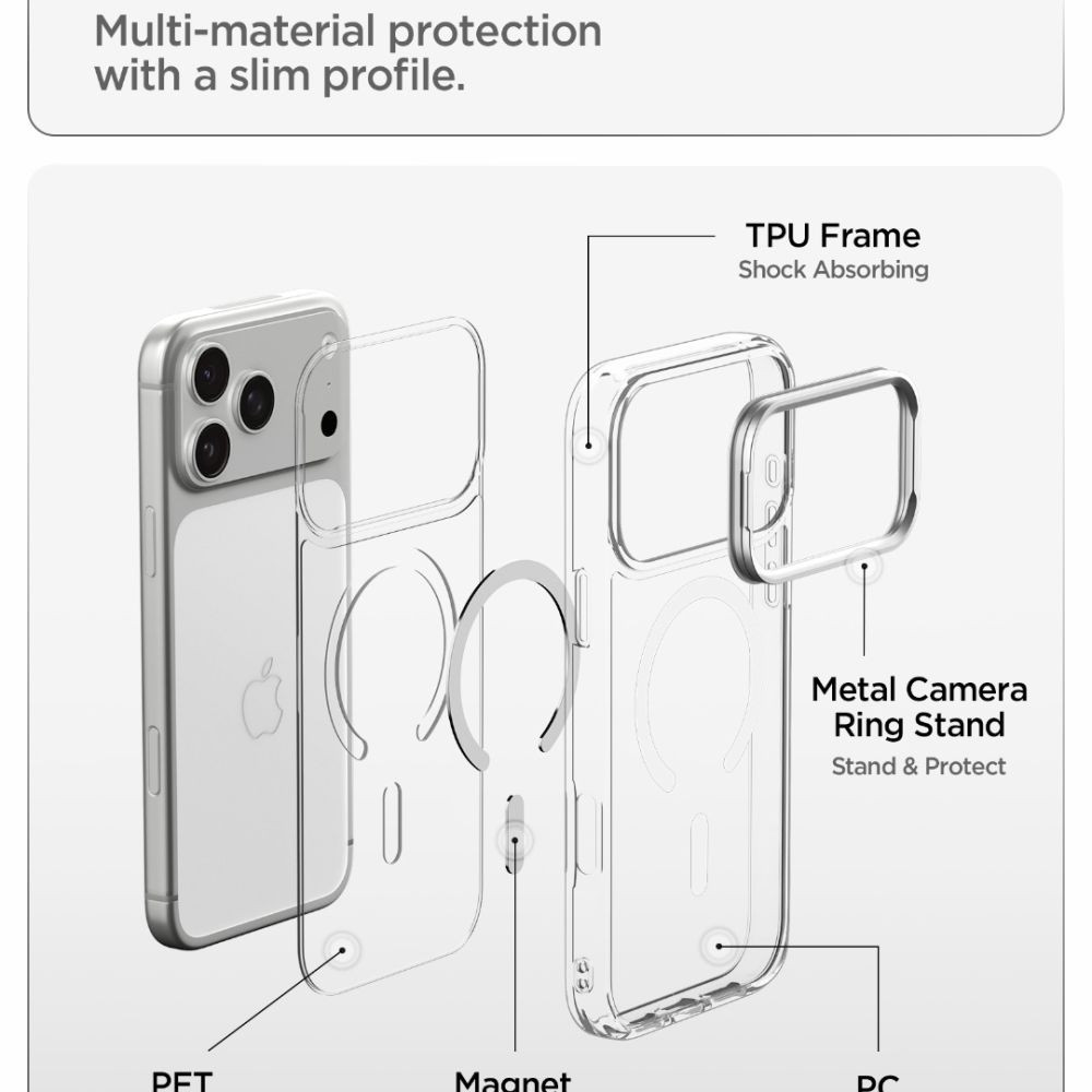 iPhone-18-PRO-MAX-17-PRO-MAX-umbris-Spigen-Ultra-Hybrid-Optik-S-MagSafe-silikoonist-servadega-ja-plastikust-tagusega-labipaistev-hobedane-6 iPhone 18 PRO MAX 17 PRO MAX umbris Spigen Ultra Hybrid Optik S MagSafe silikoonist servadega ja plastikust tagusega labipaistev hobedane 6
