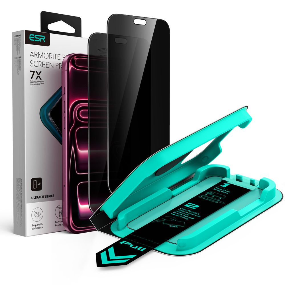 iPhone-18-PRO-privaatsusfiltriga-kaitseklaas-ESR-UltraFit-Armorite-2-tk iPhone 18 PRO privaatsusfiltriga kaitseklaas ESR UltraFit Armorite 2 tk